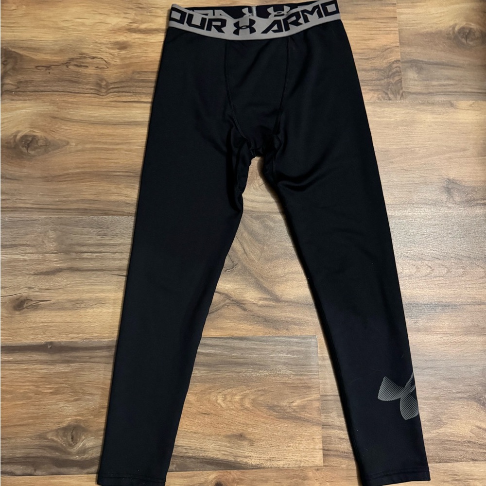 Under Armour Kids Black Logo Leggings